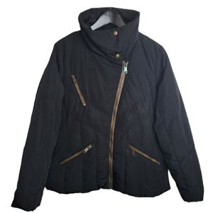 Andrew Marc Women's‎ Puffy Black Jacket  Plumes Size L